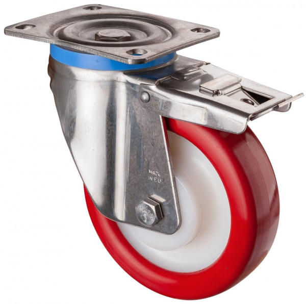 Inox zwaarlastwielen Réf. HS120.B27.160