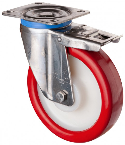 Inox zwaarlastwielen Réf. HS120.B27.202