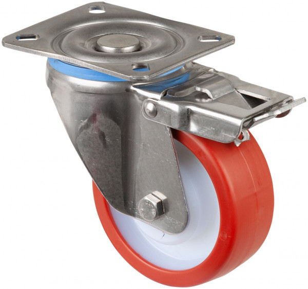 Inox zwaarlastwielen Réf. HS120.B28.101