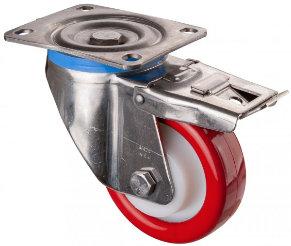 Inox zwaarlastwielen Réf. HS120.B28.128