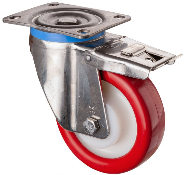 Inox zwaarlastwielen Réf. HS120.B28.152