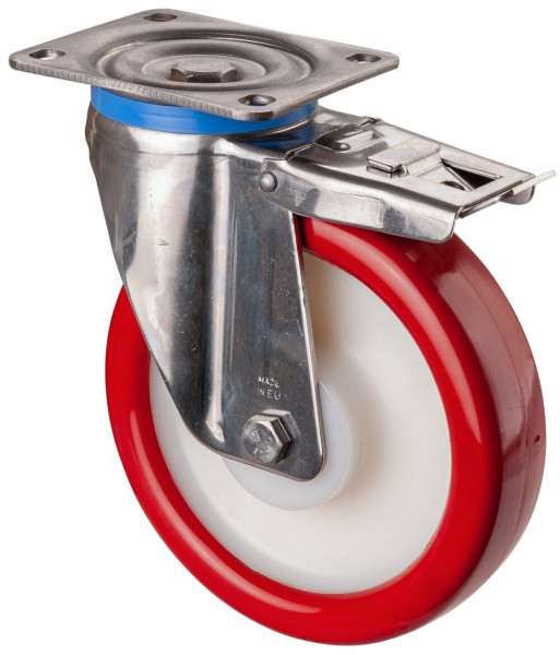 Inox zwaarlastwielen Réf. HS120.B28.202