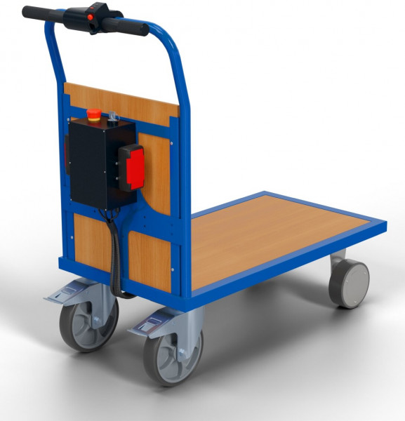 Duwbeugelwagen met wandplaat