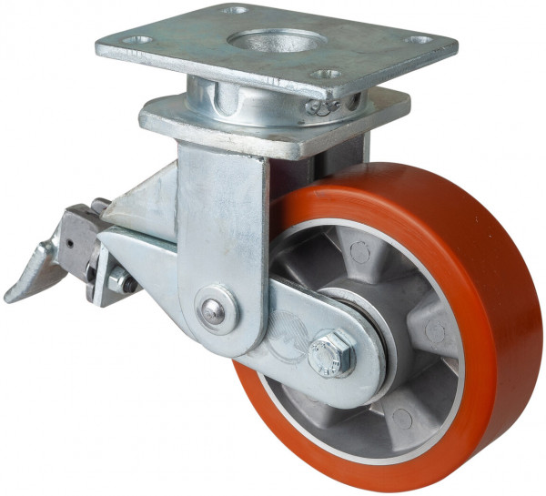 Roue industrielle avec ressort Réf. T100.B90.150