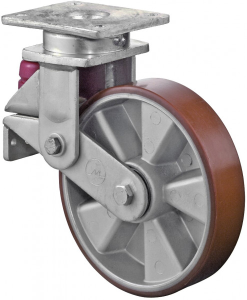 Roue industrielle avec ressort Réf. T100.B90.200