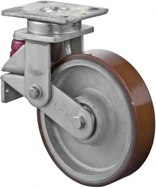 Roue industrielle avec ressort Réf. T100.C10.200