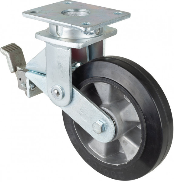 Roue industrielle avec ressort Réf. T120.B80.200