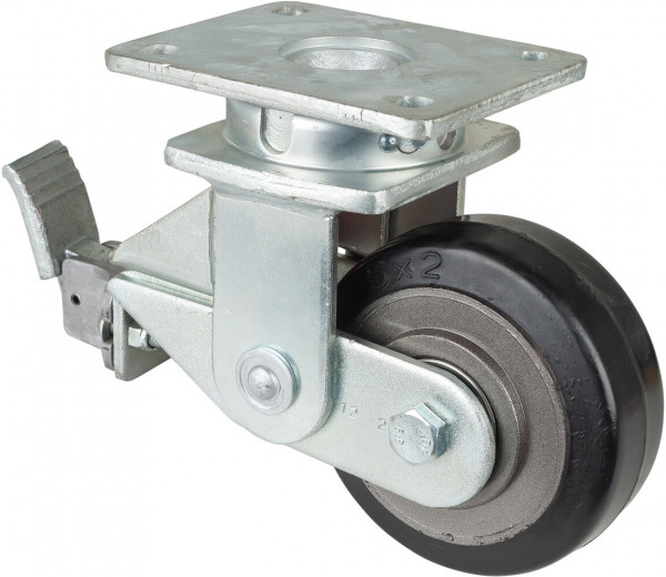 Roue industrielle avec ressort Réf. T120.B81.125