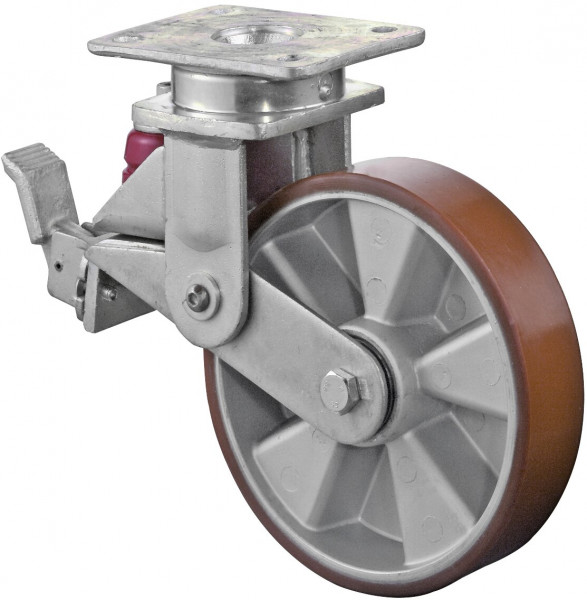 Roue industrielle avec ressort Réf. T120.B90.200