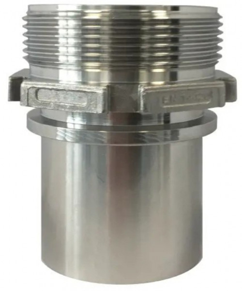 Tankwagen Slangpilaar - Uitwendig filetage - Inox - 11/4" (DN32)