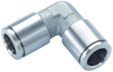 Knie push-in RVS 6 mm