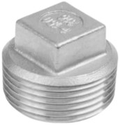 Plug Inox Vierkante dop - 1