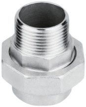 Rechte koppeling Nr.341 RVS 3/8”