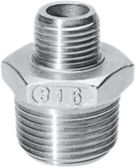 Verloopnippel Nr.245 RVS 1-1/2” x 1/2”