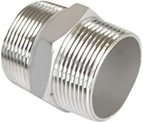 Dubbele nippel Nr.280 RVS - 1”
