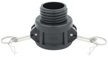 Adaptateur IBC S60x6 filetage mâle - vers camlock - 2" BSPP - DN50 - Polypropylène (PP)
