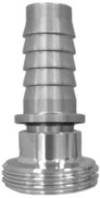 Raccord laitier - DIN 11851 - Partie mâle avec embout cannelé - pour tuyau vapeur (EN 14423) - DN20 - Inox 316