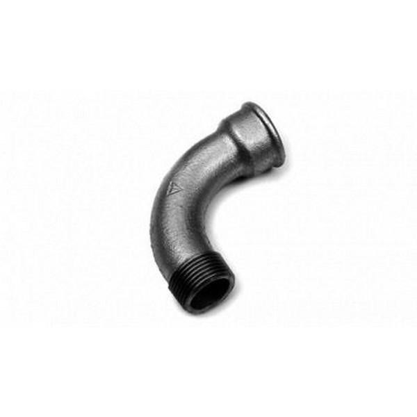 Bocht 90° Nr.1 Zwart 3/8”