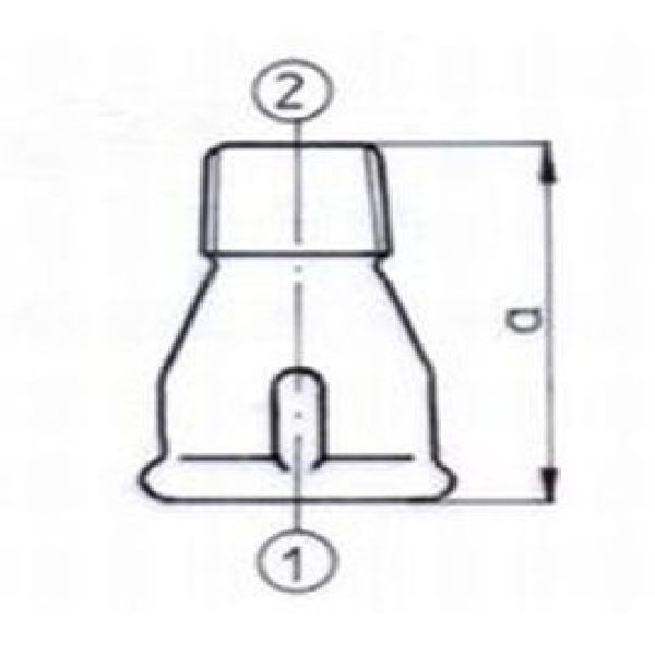 Soknippel Nº246 Noir - Sok 3/4” x Nippel 1/2”