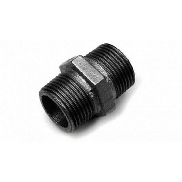 Dubbele nippel Nr.280 Zwart 1/2”