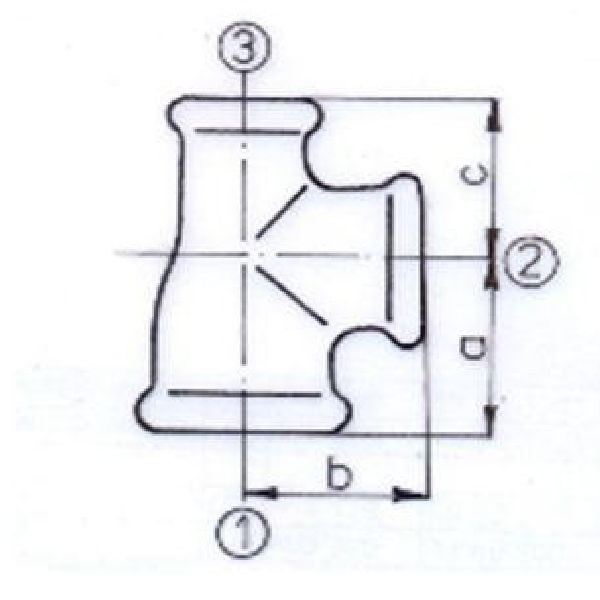 Pièce en T n° 130 galvanisée 3/4 po x 1/2 po