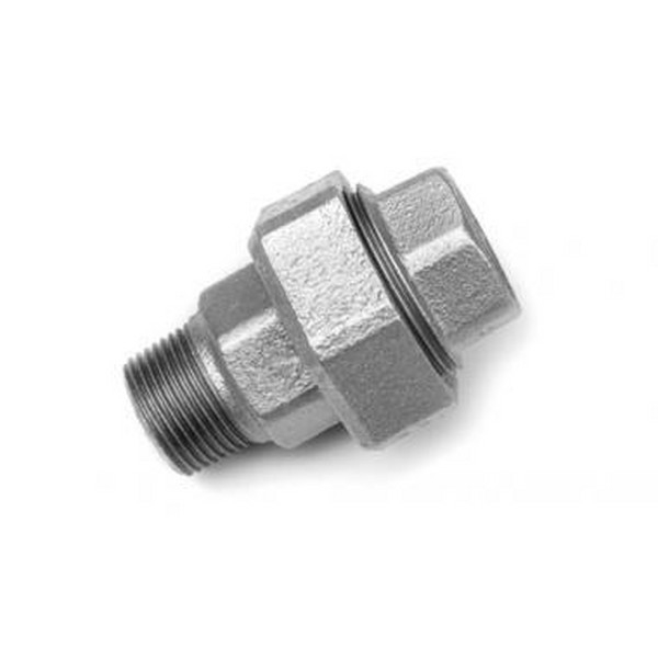 Droit raccord Nº341 Galvanisé 2”