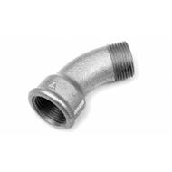 Bocht 45gr Nr.40 Gegalvaniseerd 1-1/2”