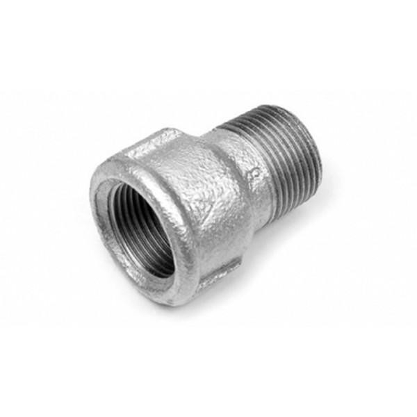 Soknippel Nr.246 Verzinkt - Sok 1/2” x Nippel 1/2”