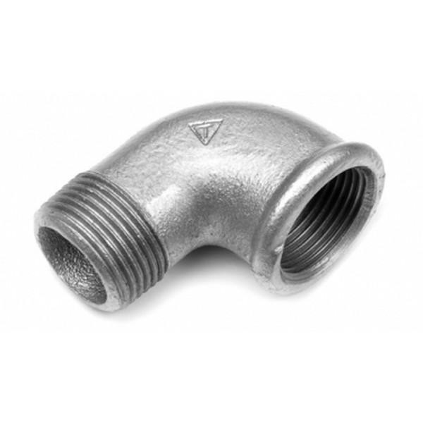 Coude 90° Nº92 Galvanisé 1” x 3/4”