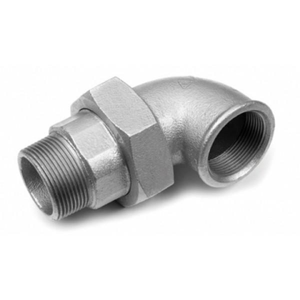 Haakse Koppeling 90gr Nr.98 Gegalvaniseerd 1-1/4”