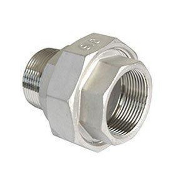 Rechte koppeling Nr.341 RVS 3/4”