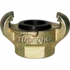 Lüdecke klauwkoppeling SKB-DR avec embout de tuyau & borgrand draaibaar - SKB 13-DR - 1/2" (13 mm)